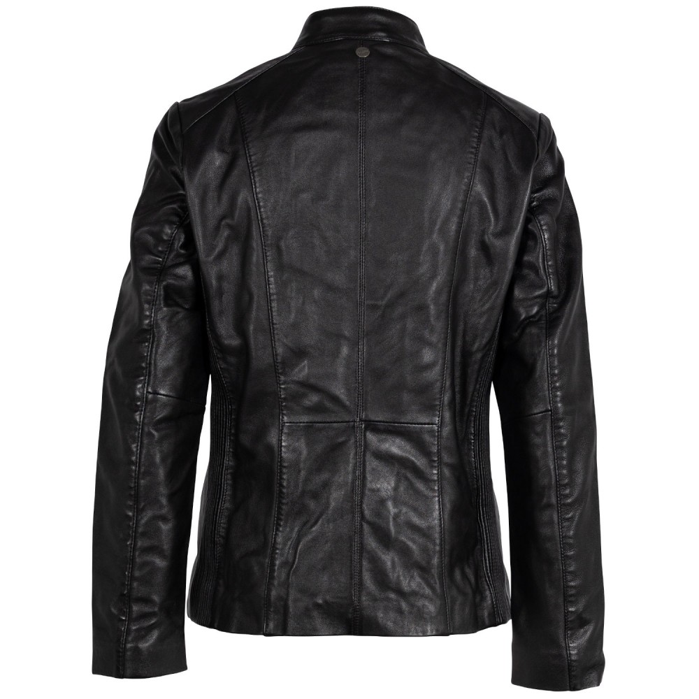 Geaca de Piele Dama Mauritius Neagra MWYaria - readytowear