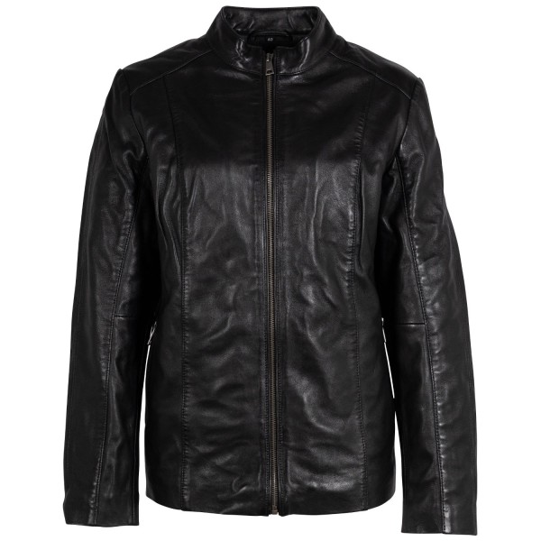 Geaca de Piele Dama Mauritius Neagra MWYaria