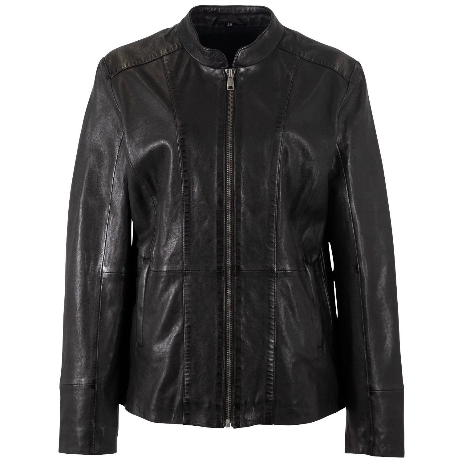 Geaca de Piele Dama Mauritius Neagra MWYbba – Geci de Piele