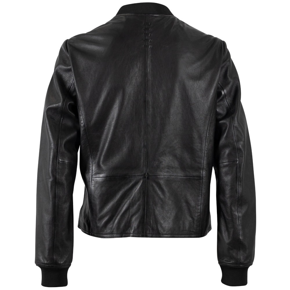 Geaca de Piele Dama Mauritius Neagra MWYele - readytowear