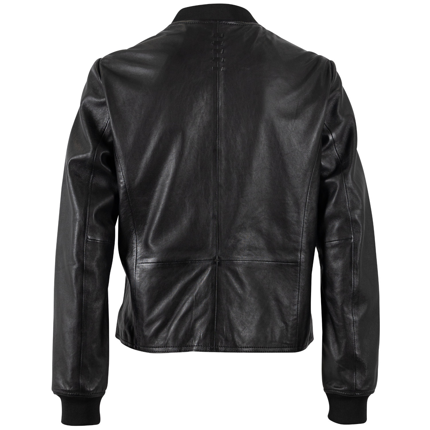 geaca piele dama mauritius neagra mwyele stil bomber capse mansete elastice