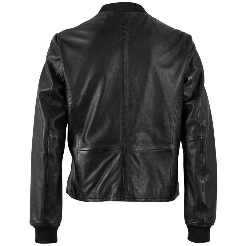 Geaca de Piele Dama Mauritius Neagra MWYele – Black Friday