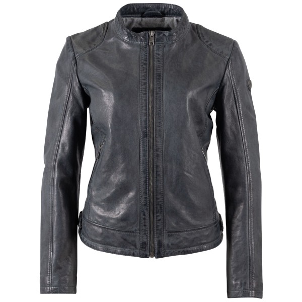 Geaca de Piele Dama Mauritius Albastru Inchis MWYouvie