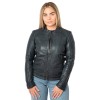 Mauritius MWYouvie geacă de piele biker damă albastru închis geacă de piele damă Mauritius MWYouvie albastru închis stil biker
