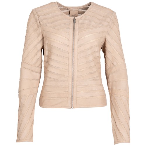 Geaca de Piele Dama Mauritius Bej MWYva