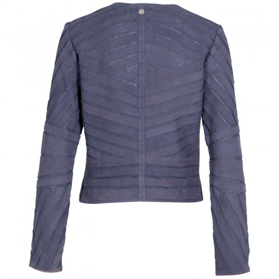 Geaca de Piele Dama Mauritius Bleumarin MWYva Geaca de Piele Dama Mauritius Bleumarin MWYva