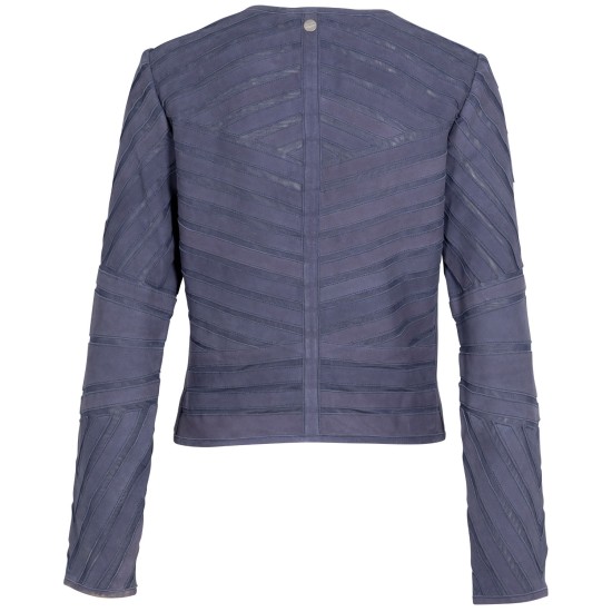 Geaca de Piele Dama Mauritius Bleumarin MWYva Geaca de Piele Dama Mauritius Bleumarin MWYva