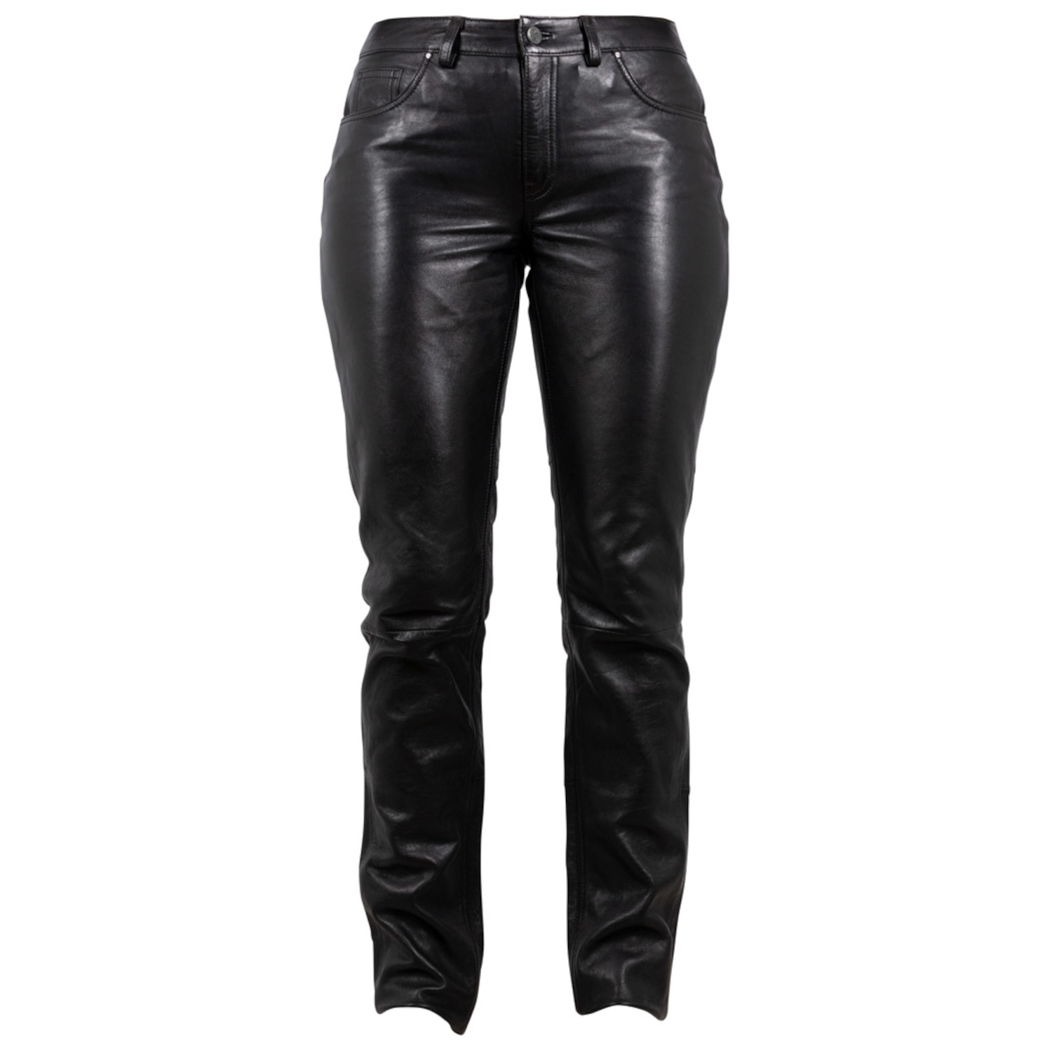 Pantaloni de Piele Dama Mauritius Negri MWZazoe – Pantaloni de Piele