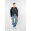 Geacă de piele damă Mauritius MWZKandi bleumarin regular fit stil biker