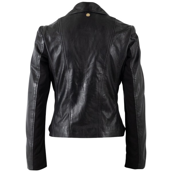 Geaca de Piele Dama Mauritius Neagra MWZkandi