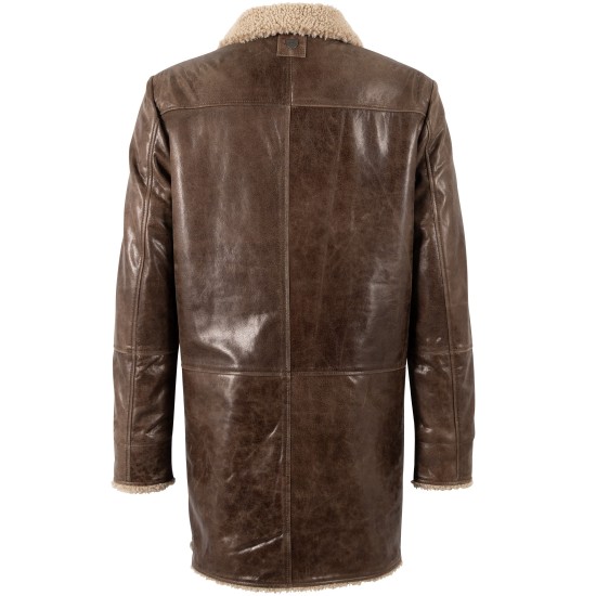 Palton de Piele Îmblănit Bărbați Mauritius Maro Vintage MMAppalacho Palton de Piele Îmblănit Bărbați Mauritius Maro Vintage MMAppalacho