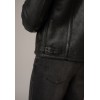 Geacă de Iarnă Îmblănită din Piele pentru Bărbați Mauritius MMArcticon Vintage Antracit