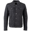 Geacă de Piele Bărbați Mauritius Bleumarin MMEddo Tip Trucker