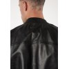 Geacă de Piele Bărbați Mauritius MMGlashy Neagră Geacă de piele neagră pentru bărbați Mauritius MMGlashy tip blouson din piele naturală