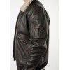 Geacă de piele maro vintage pentru bărbați Mauritius MMSkypatrol stil aviator cu guler Teddy