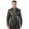 Mauritius MMZeplyn - Geacă de Piele Bărbați Negru Antic Regular Fit Stil Biker Geacă de piele bărbați Mauritius MMZeplyn Negru Antic cu finisaj vintage și detalii matlasate