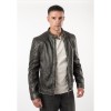 Mauritius MMZeplyn - Geacă de Piele Bărbați Negru Antic Regular Fit Stil Biker Geacă de piele bărbați Mauritius MMZeplyn Negru Antic cu finisaj vintage și detalii matlasate