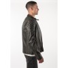Mauritius MMZeplyn - Geacă de Piele Bărbați Negru Antic Regular Fit Stil Biker Geacă de piele bărbați Mauritius MMZeplyn Negru Antic cu finisaj vintage și detalii matlasate