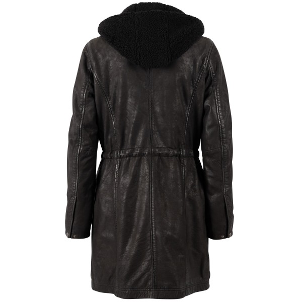 Palton din Piele Damă Mauritius Negru MWAislin Palton din Piele Damă Mauritius Negru MWAislin