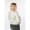 Mauritius MWAshli - Geacă de Piele Damă Off White din Piele Naturală Geacă de Piele Damă Mauritius Off White MWAshli din Piele Naturală cu Guler Drept
