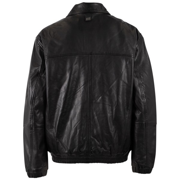 Geacă Bomber Oversize din Piele Damă Mauritius Neagră MWAveline Geacă Bomber Oversize din Piele Damă Mauritius Neagră MWAveline