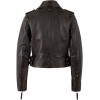 Mauritius MWKatica - Geacă Biker de Piele Damă Maro Antic Geacă Biker de Piele Damă Mauritius Maro Antic MWKatica