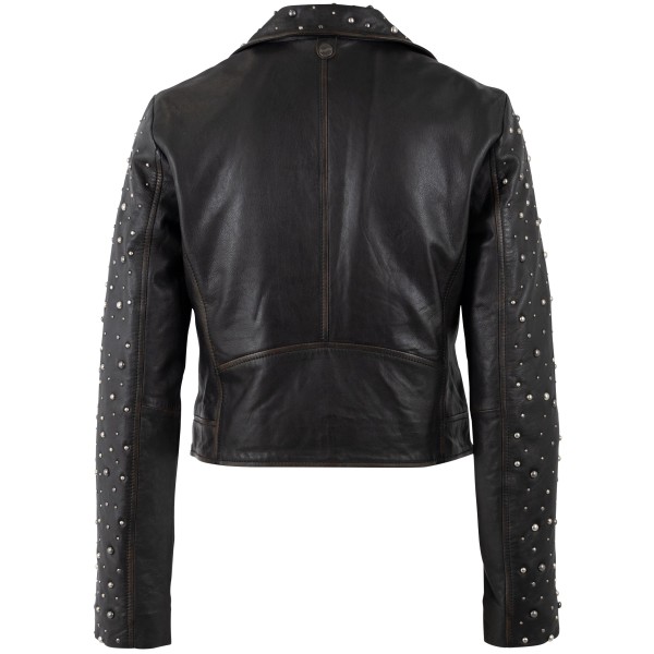 Geacă de Piele Damă Mauritius Negru Vintage MWKeeley Geacă de Piele Damă Mauritius Negru Vintage MWKeeley