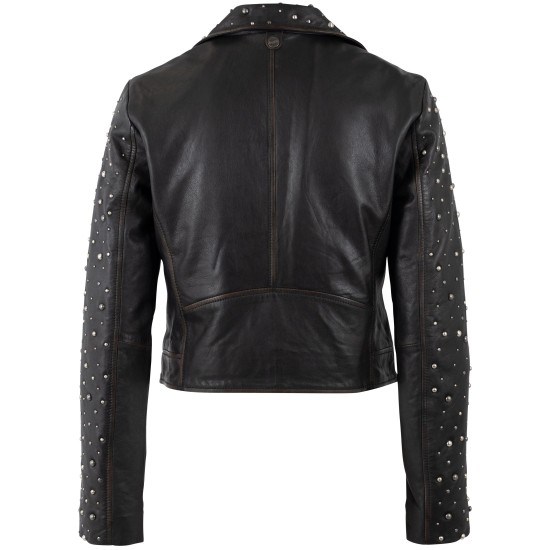 Geacă de Piele Damă Mauritius Negru Vintage MWKeeley Geacă de Piele Damă Mauritius Negru Vintage MWKeeley