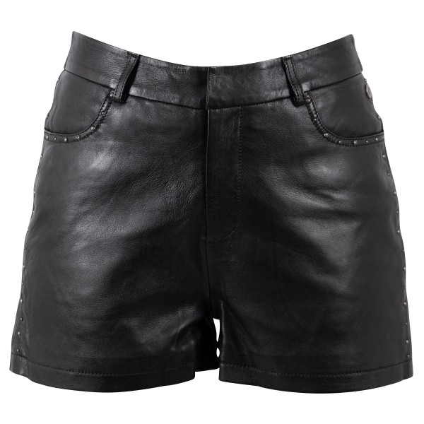 Pantaloni Scurți din Piele Damă Mauritius Negri MWLuneth