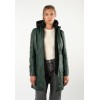 Mauritius MWMabel - Palton de Piele Damă Verde Palton de Piele Damă Mauritius Verde MWMabel cu Glugă Detașabilă