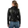 Geacă de Piele Damă Mauritius Negru MWNayeli Geacă de piele damă Mauritius MWNayeli negru, Regular Fit, cu fermoar asimetric și umeri matlasați cu ținte metalice