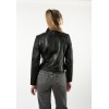 Mauritius MWNova - Geacă de Piele Damă Neagră Slim Fit Geacă de Piele Damă Mauritius Neagră MWNova Slim Fit