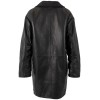 Mauritius MWYuki - Palton de Piele Damă Negru Oversize Palton de Piele Damă Mauritius Negru MWYuki Oversize cu Căptușeală Teddy