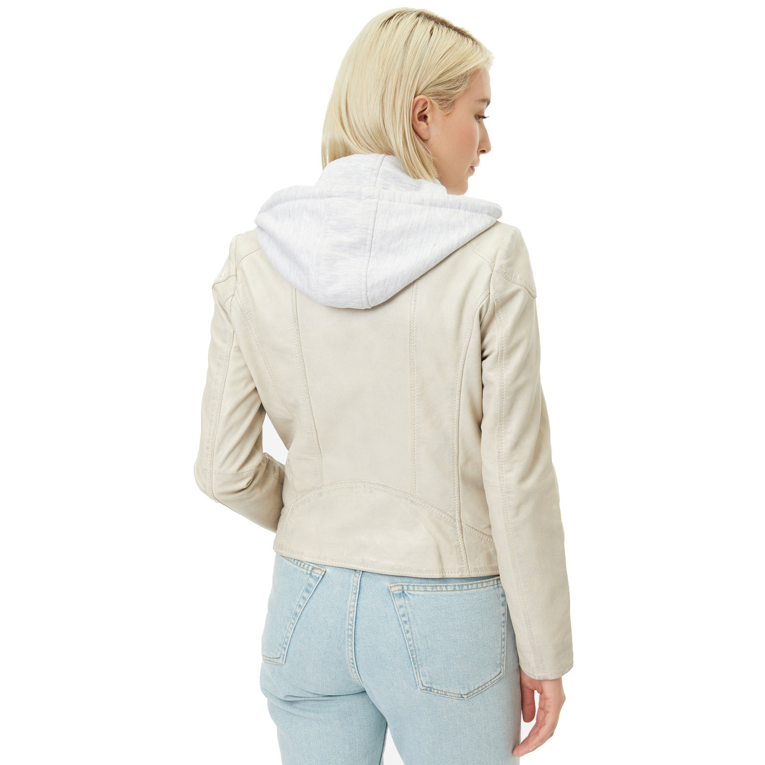 Geaca de Piele Dama Gipsy Alba April – Geci de Piele Geaca de Piele Dama Gipsy Alba April – Geci de Piele