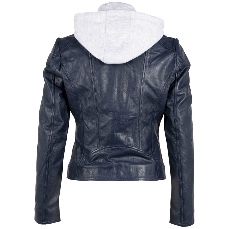 Geaca de Piele Dama Gipsy Bleumarin April – Geci de Piele Geaca de Piele Dama Gipsy Bleumarin April – Geci de Piele