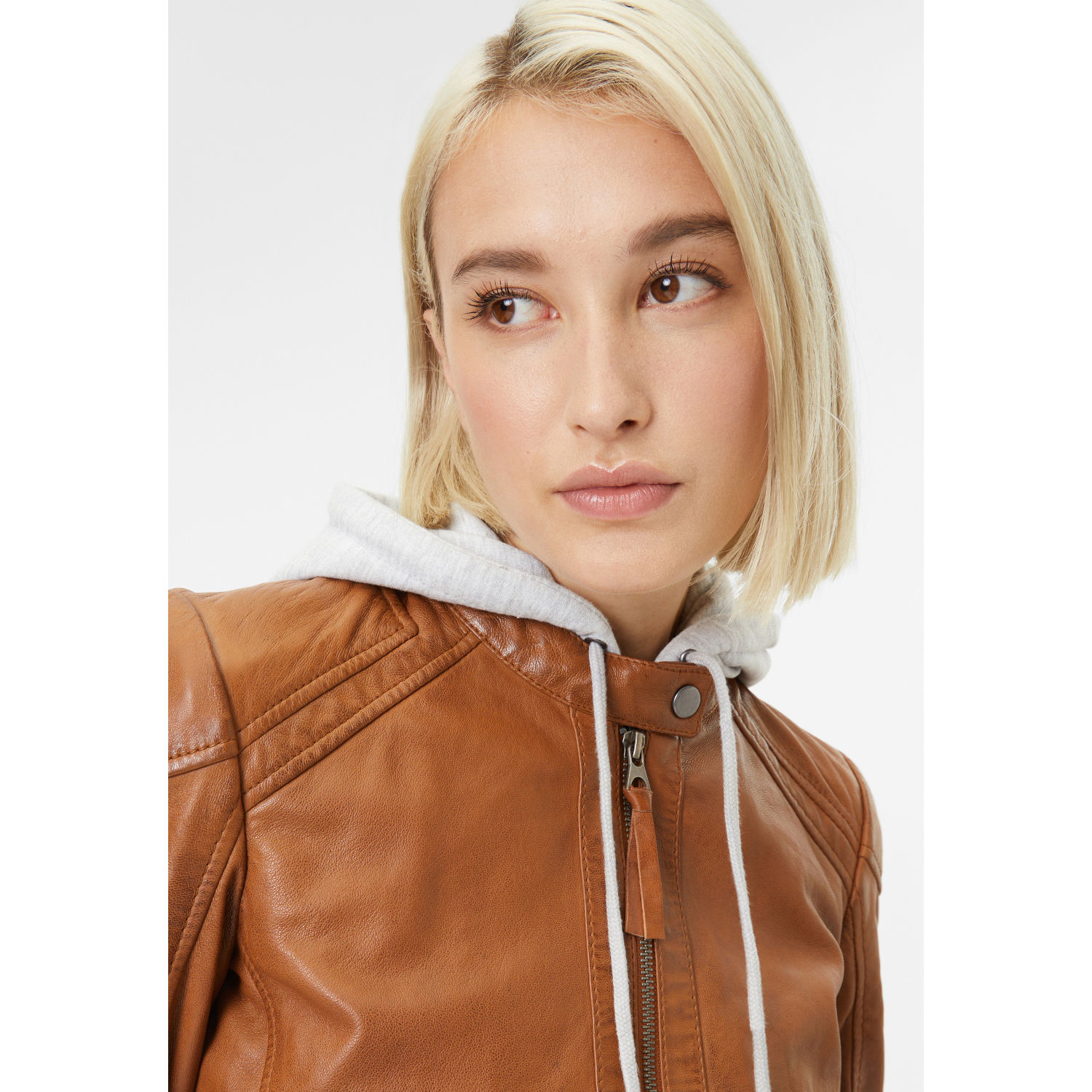 Geaca de Piele Dama Gipsy Coniac April – Geci de Piele