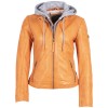 Geaca de Piele Dama Gipsy Portocalie April – Geci de Piele