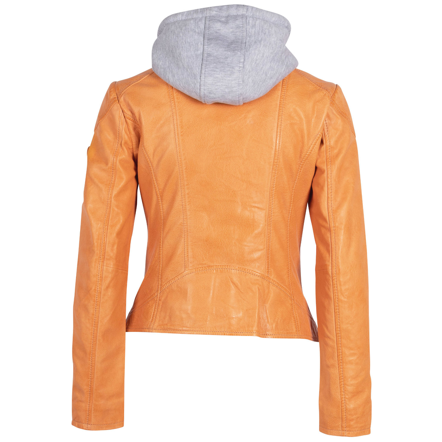 Geaca de Piele Dama Gipsy Portocalie April – Geci de Piele