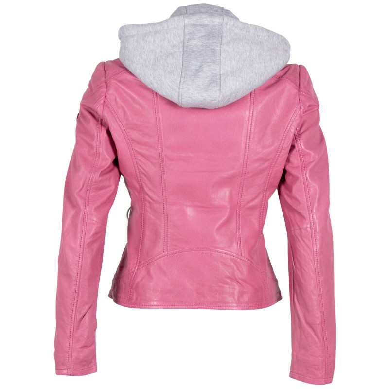 Geaca de Piele Dama Gipsy Roz April – Geci de Piele