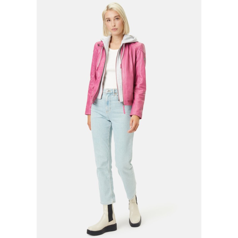 Geaca de Piele Dama Gipsy Roz April – Geci de Piele