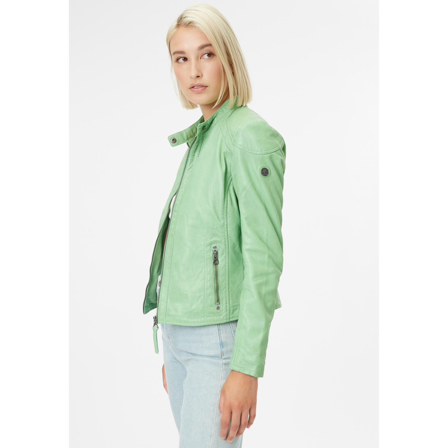 Geaca de Piele Dama Gipsy Verde April – Geci de Piele Geaca de Piele Dama Gipsy Verde April – Geci de Piele