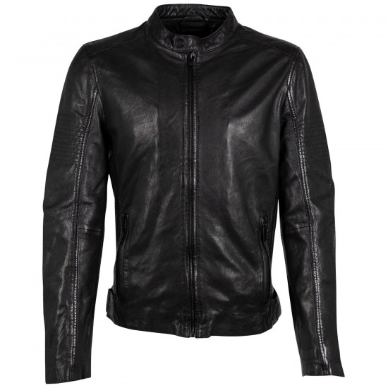 Geaca de Piele Barbati Gipsy Neagra Asher Geaca de Piele Barbati Gipsy Neagra Asher