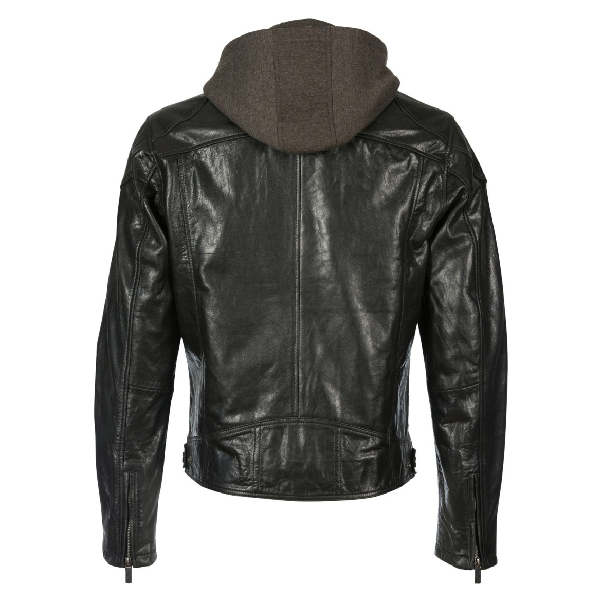 Geaca de Piele Barbati Mauritius Neagra MMBiko – Geci de Piele