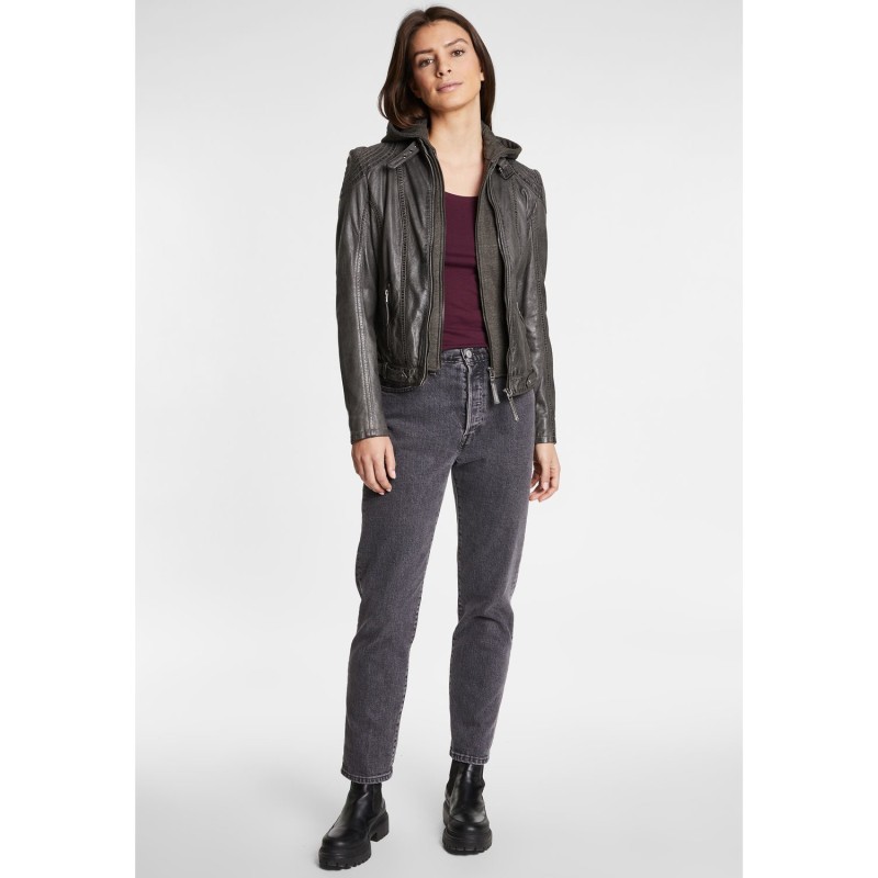 Geaca de Piele Dama Gipsy Antracit Cacey – Black Friday Geaca de Piele Dama Gipsy Antracit Cacey – Black Friday