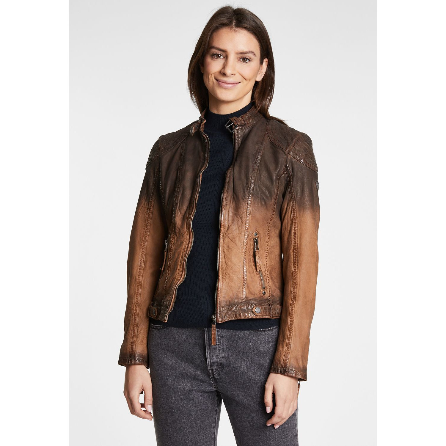 Geaca de Piele Dama Gipsy Maro Antic Cascha – IMBRACAMINTE