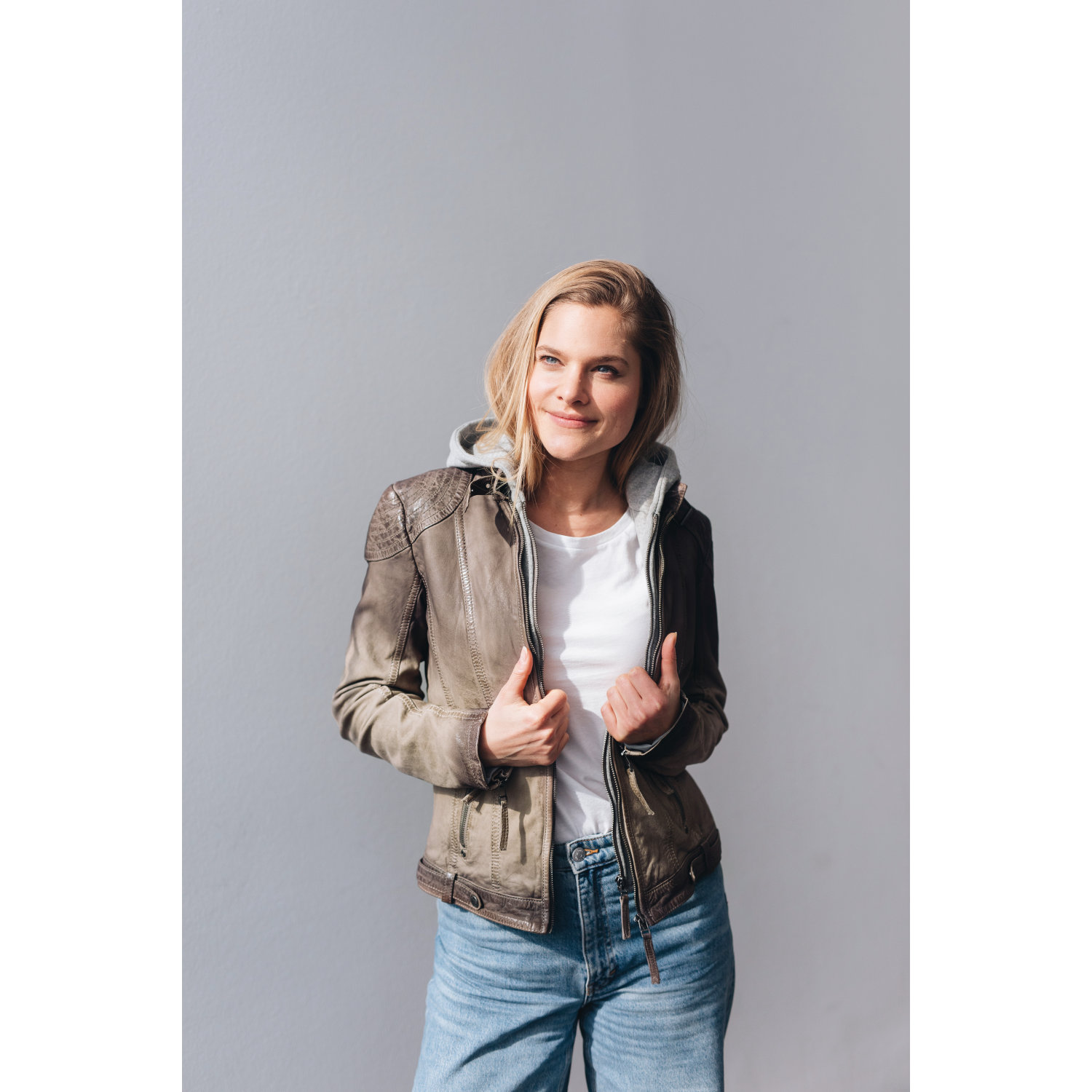 Geaca de Piele Dama Gipsy Gri Cascha – IMBRACAMINTE Geaca de Piele Dama Gipsy Gri Cascha – IMBRACAMINTE