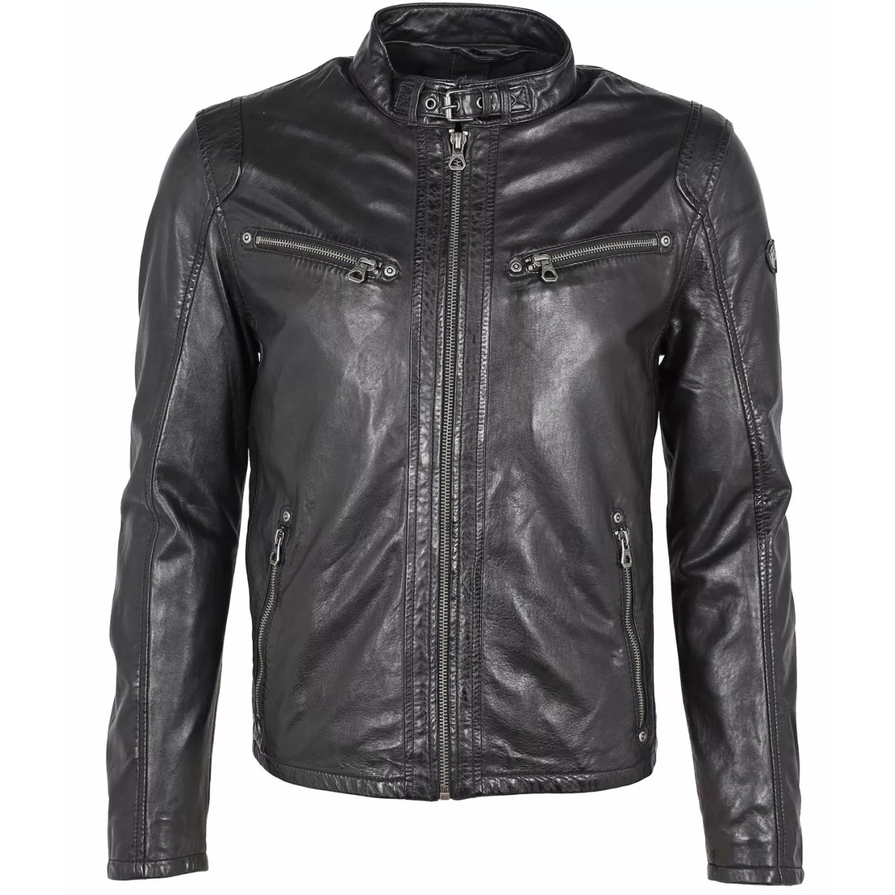 Geaca de Piele Barbati Gipsy Neagra Coby – IMBRACAMINTE
