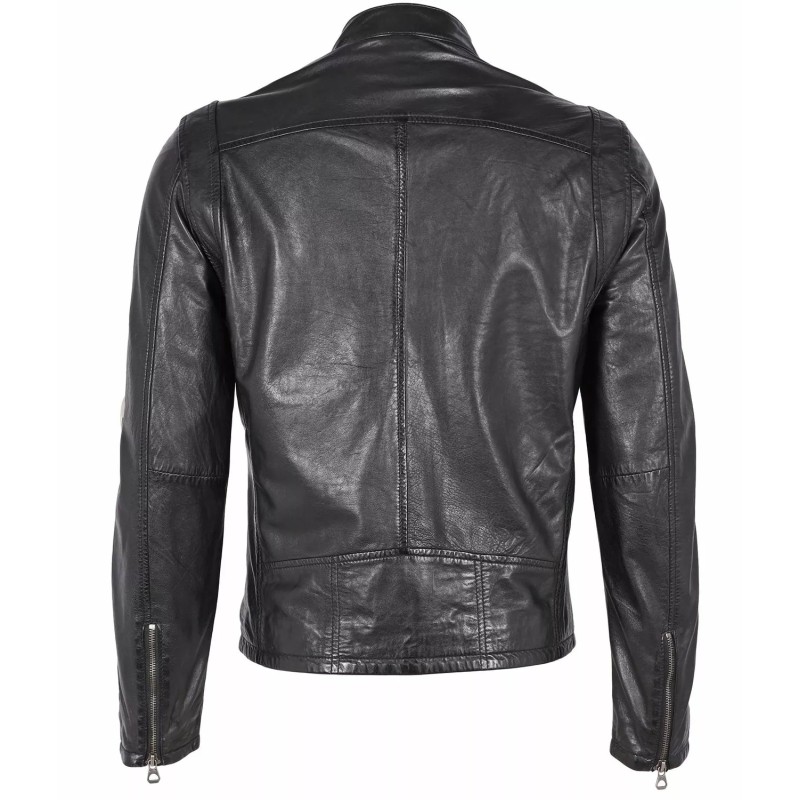 Geaca de Piele Barbati Gipsy Neagra Coby – Black Friday