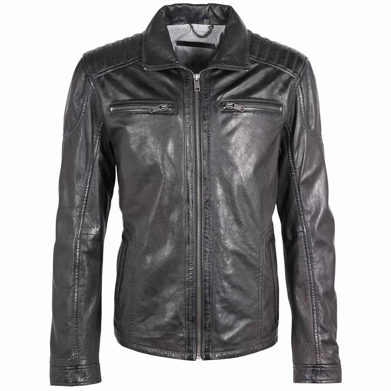 Geaca de Piele Barbati Deercraft Neagra DMBarrett LONTV – IMBRACAMINTE