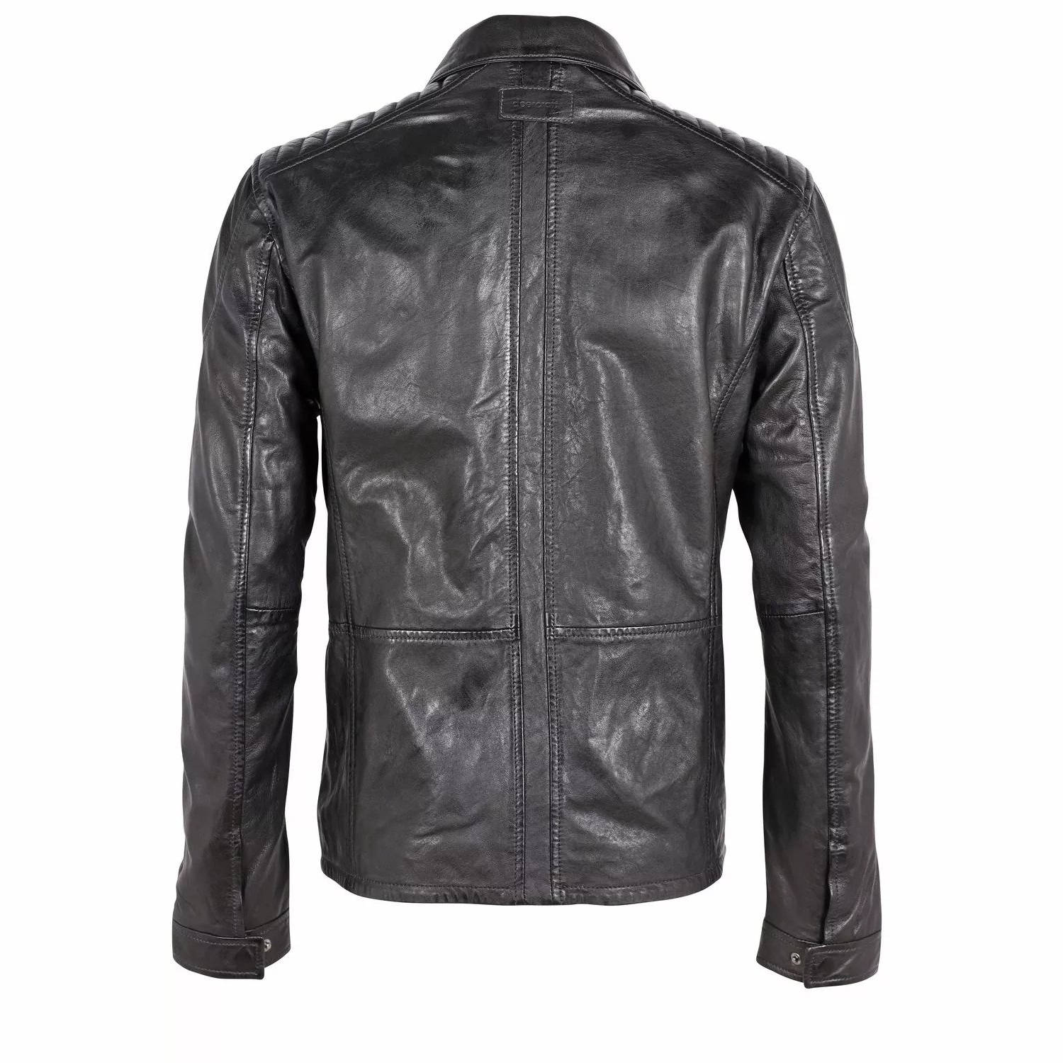 Geaca de Piele Barbati Deercraft Neagra DMBarrett LONTV – IMBRACAMINTE